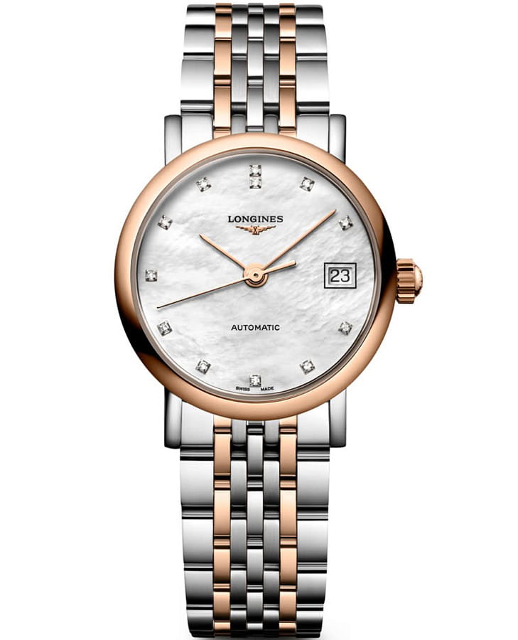 Часы Longines Elegance Elegant Collection 25.50 mm L4.309.5.80.7 — женские, перламутровый