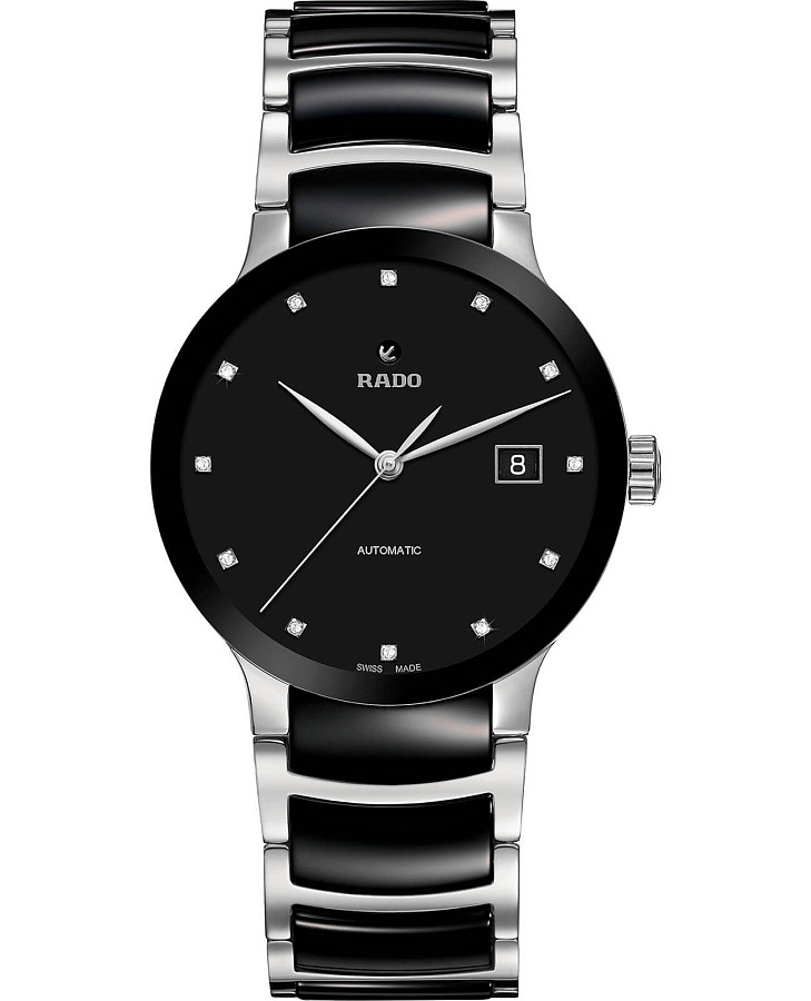 Часы Rado Centrix Automatic Diamonds R30941752 — мужские, черный