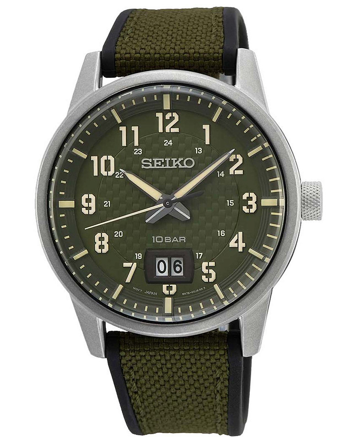 Часы Seiko Conceptual Series Sports SUR323P1 — мужские, зеленый