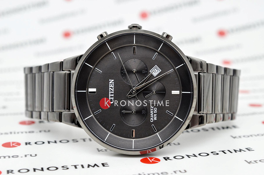 Часы Citizen Chronograph AN8227-53H — кварцевые, металл сталь