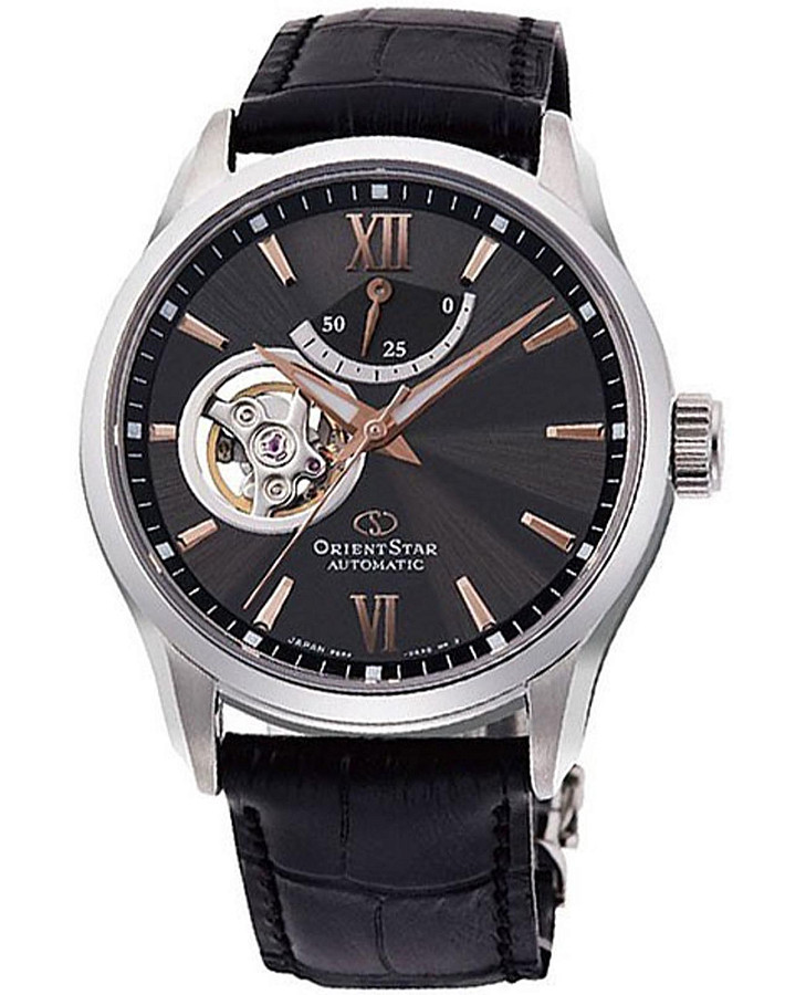 Часы Orient Star RE-AT0007N (RK-AT0007N) — мужские, антрацитовый