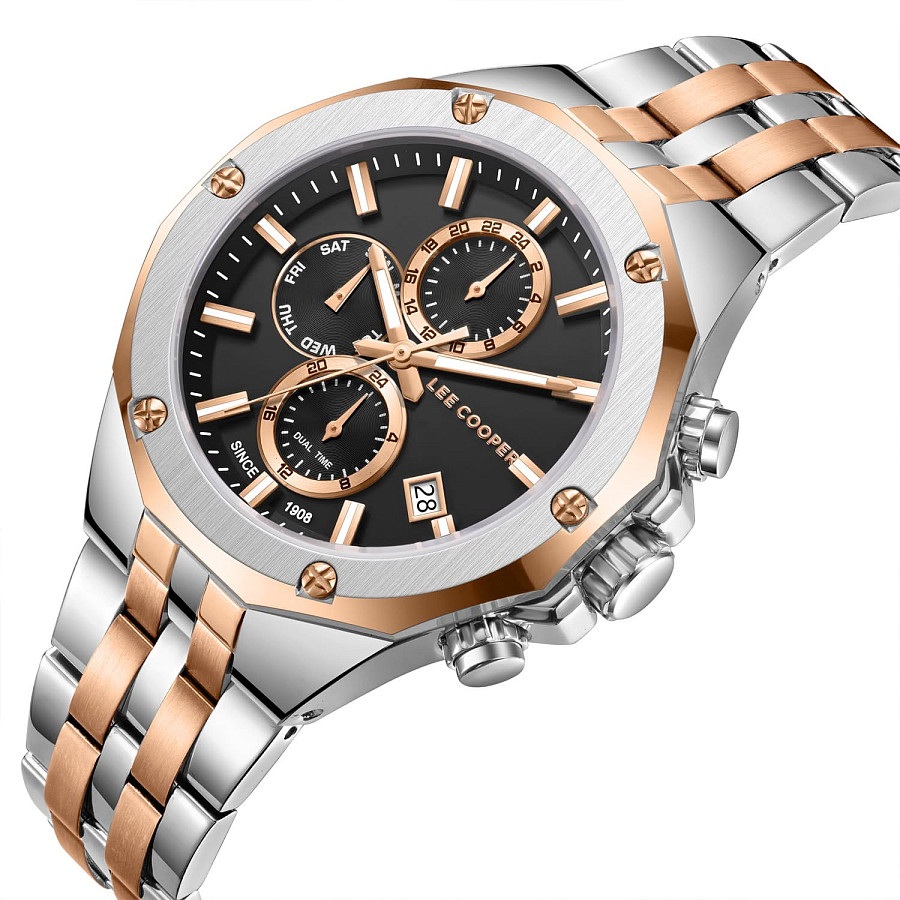 Часы Lee Cooper LC08104.550 — кварцевые, металл сталь