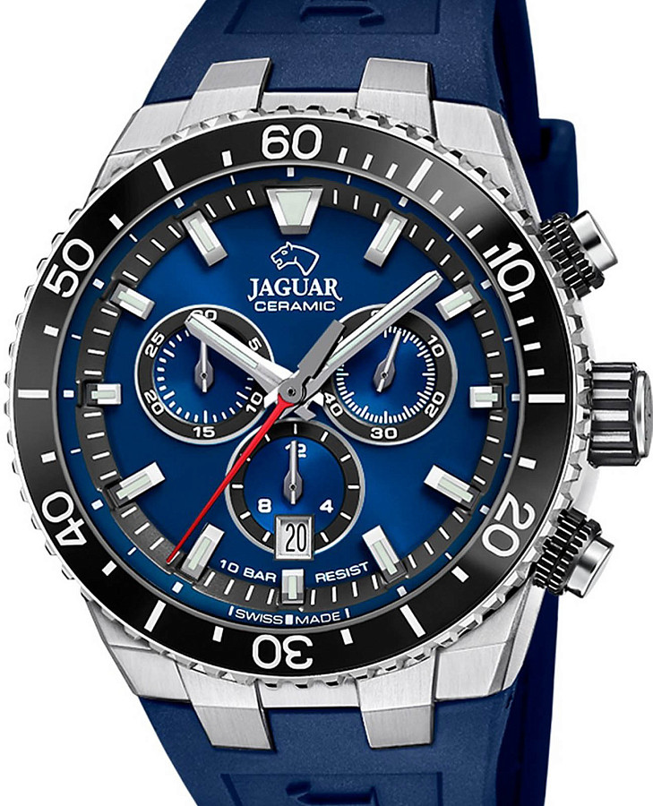 Часы Jaguar Ceramic J1021/1 — металл сталь, Швейцария