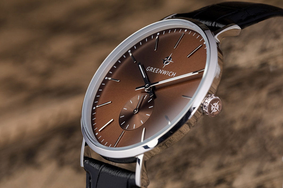 Часы Greenwich Anchor GW 012.12.32 — коричневый, металл сталь