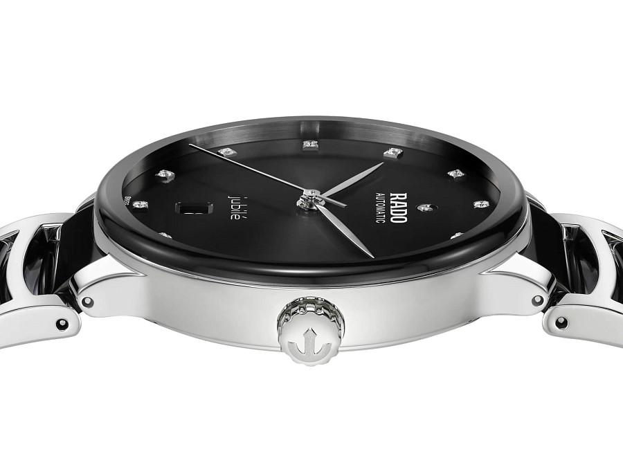 Часы Rado Centrix Automatic R30018742 — мужские, сталь + высокотехнологичная плазменная керамика