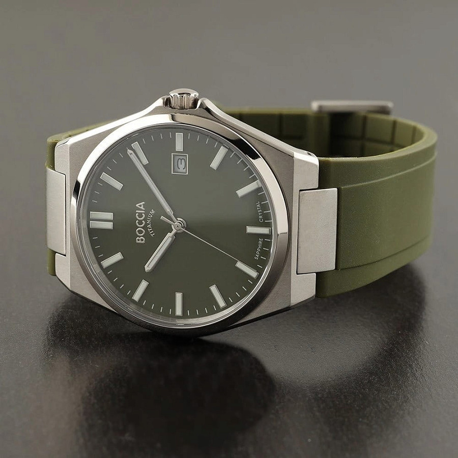 Часы Boccia Titanium 3667-02 — кварцевые, титан