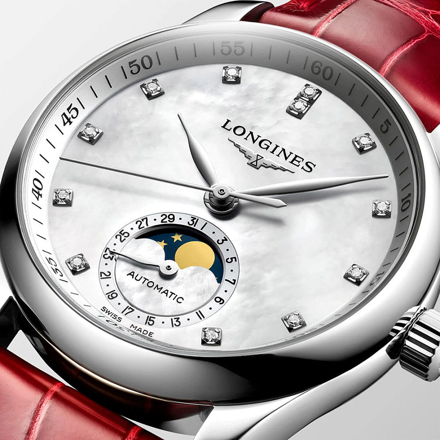 Часы Longines Master Collection L2.409.4.87.2 — белый, металл сталь
