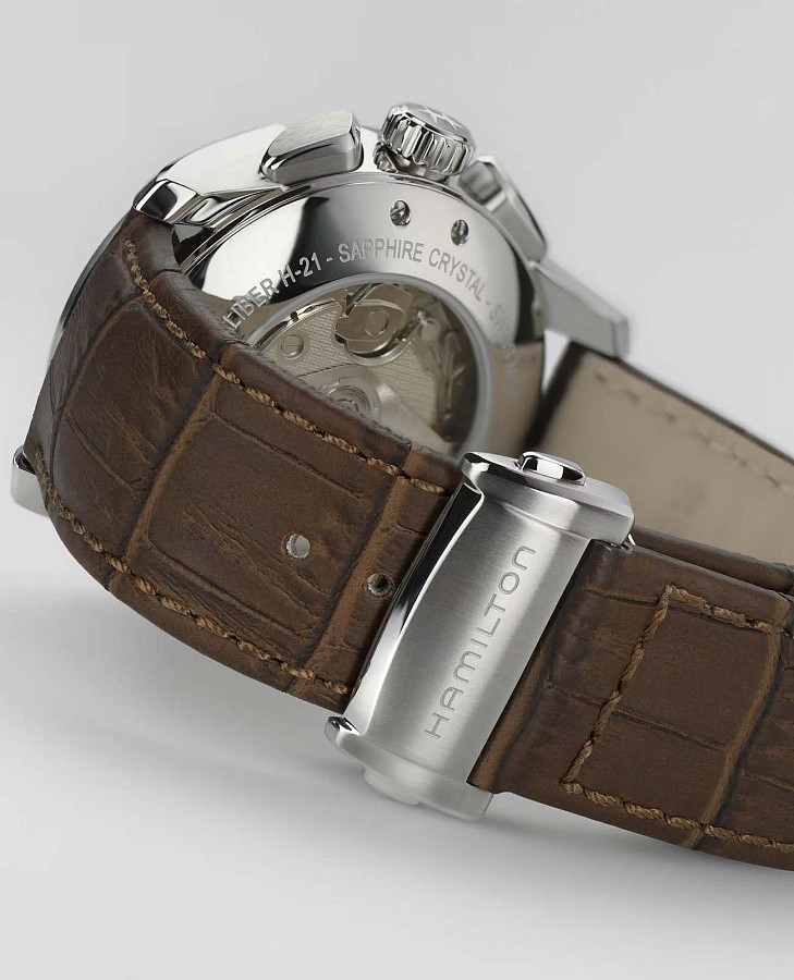 Часы Hamilton Jazzmaster Auto Chrono H32586541 — кожаный, мужские