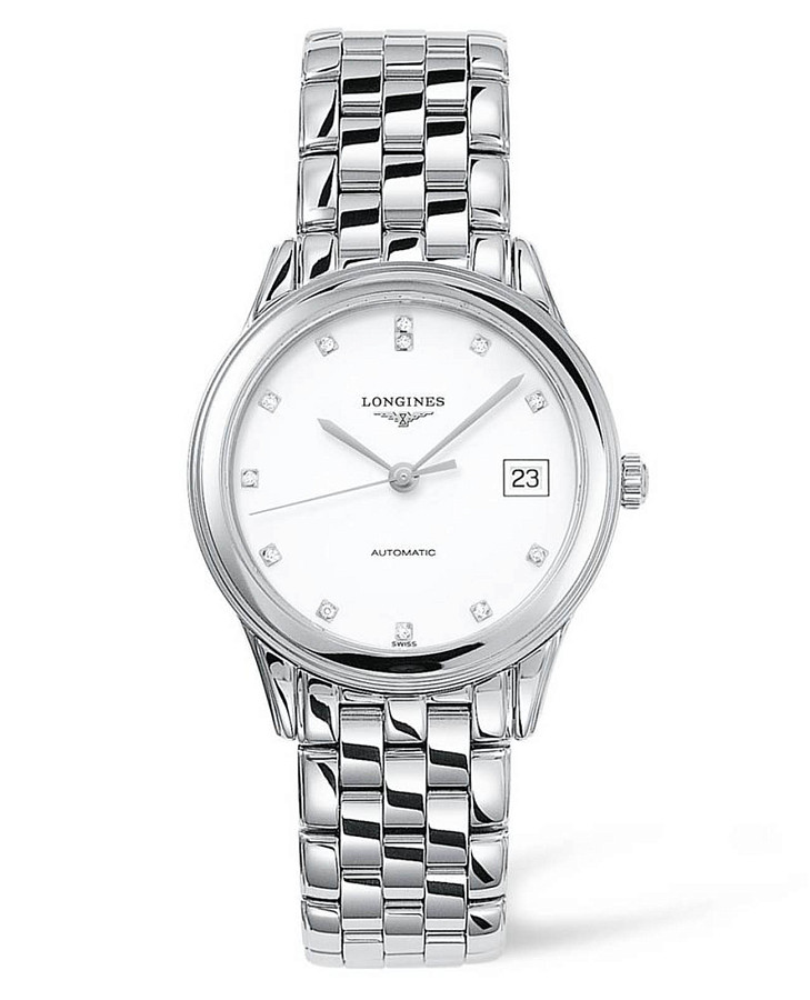 Часы Longines Flagship L4.774.4.27.6 — мужские, белый