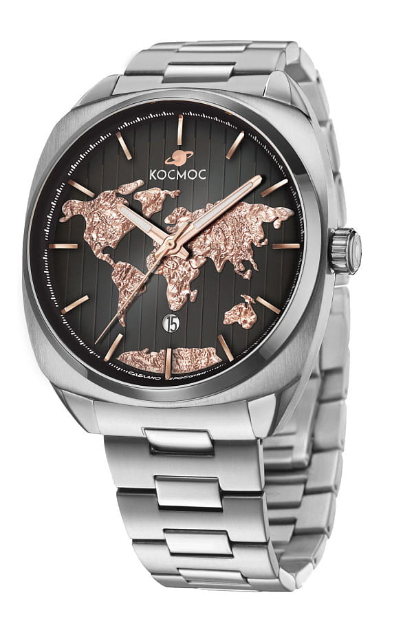 Часы Космос ЦУП K 113.10.38 — механические, сталь металл