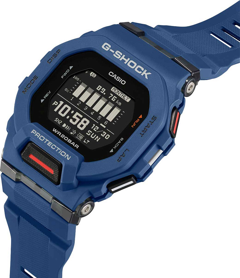 Часы Casio G-Shock GBD-200-2DR (GBD-200-2) — черный, пластик
