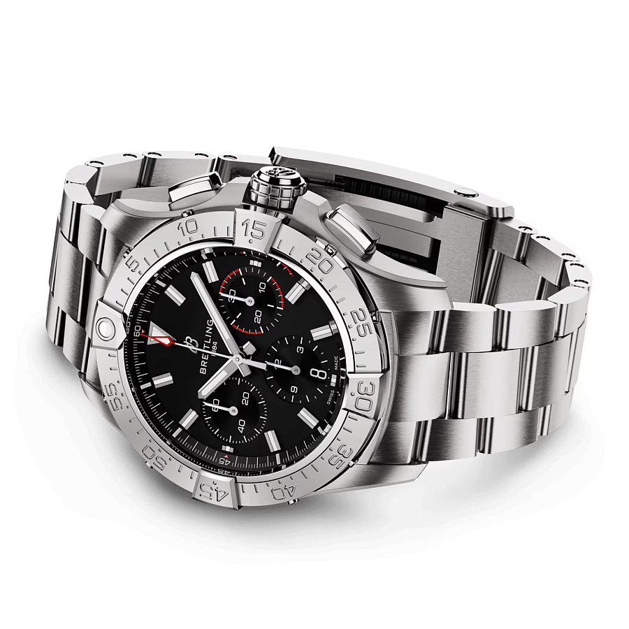Часы Breitling Avenger B01 Chronograph 42 mm AB0146101B1A1 — сталь металл, Швейцария