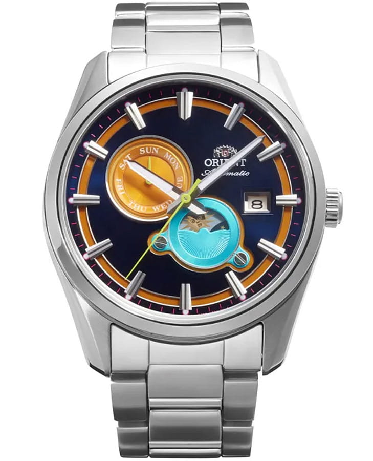 Часы Orient Stretto Sun & Moon RA-AK0316L — мужские, цветной