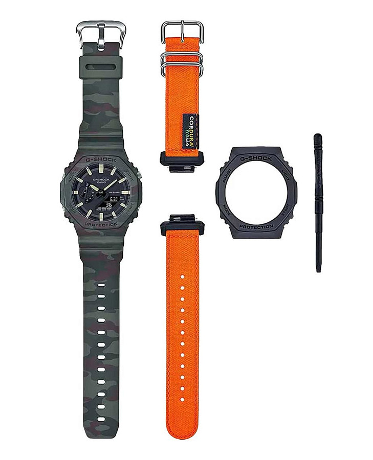 Часы Casio G-Shock GAE-2100WE-3A — черный, пластик