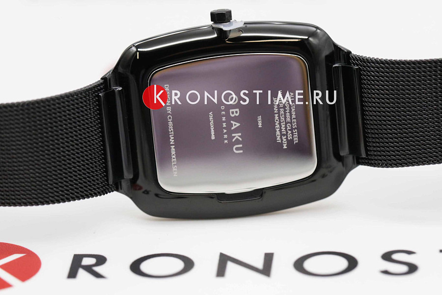 Часы Obaku Ultra Slim V267GXMIMB — сталь металл, Дания