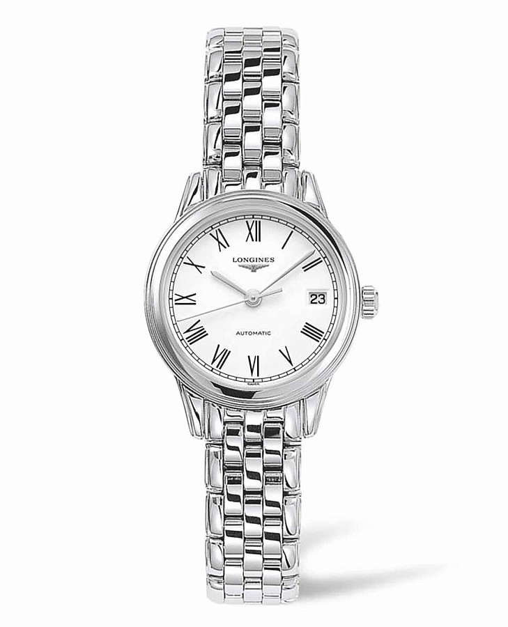 Часы Longines Flagship L4.274.4.11.6 — женские, белый