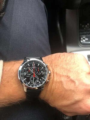 Фото покупателя: Швейцарские наручные часы Tissot PRC 200 Chronograph T114.417.17.057.00 с хронографом