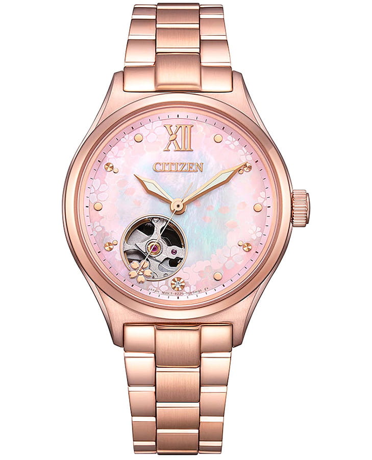 Часы Citizen Automatic PC1017-96W — женские, розовый