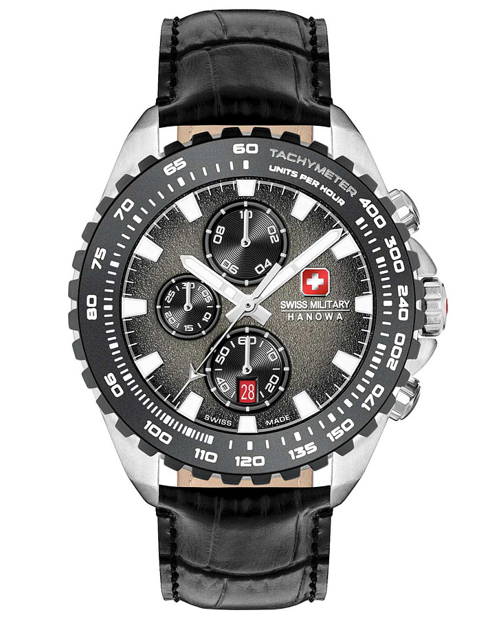 Часы Swiss Military Hanowa Stone Marten SMWGC0001830 — мужские, черный