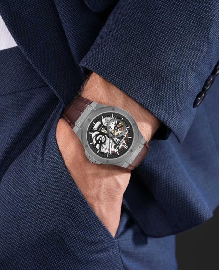 Часы Kenneth Cole Automatic KCWGE0033502 — мужские, коричневый