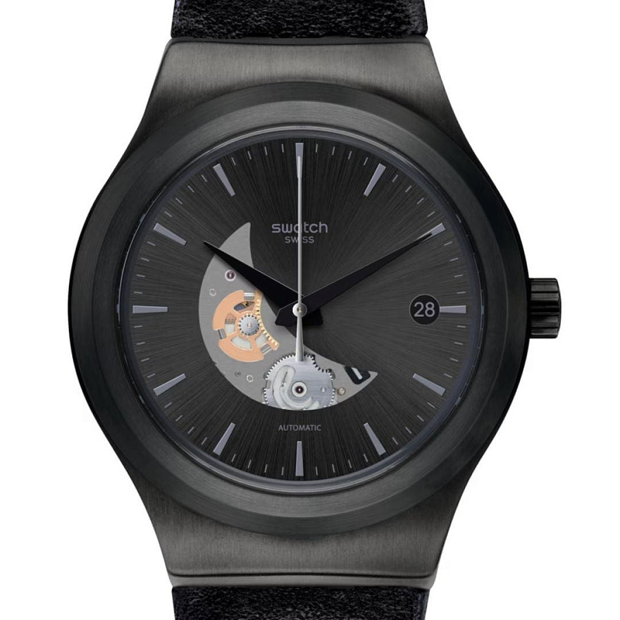 Часы Swatch Irony Sistem51 Lacquered YIB404 — механические, сталь металл