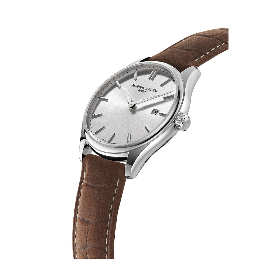 Часы Frederique Constant Classics Quartz FC-220SS5B6 — кварцевые, сталь металл