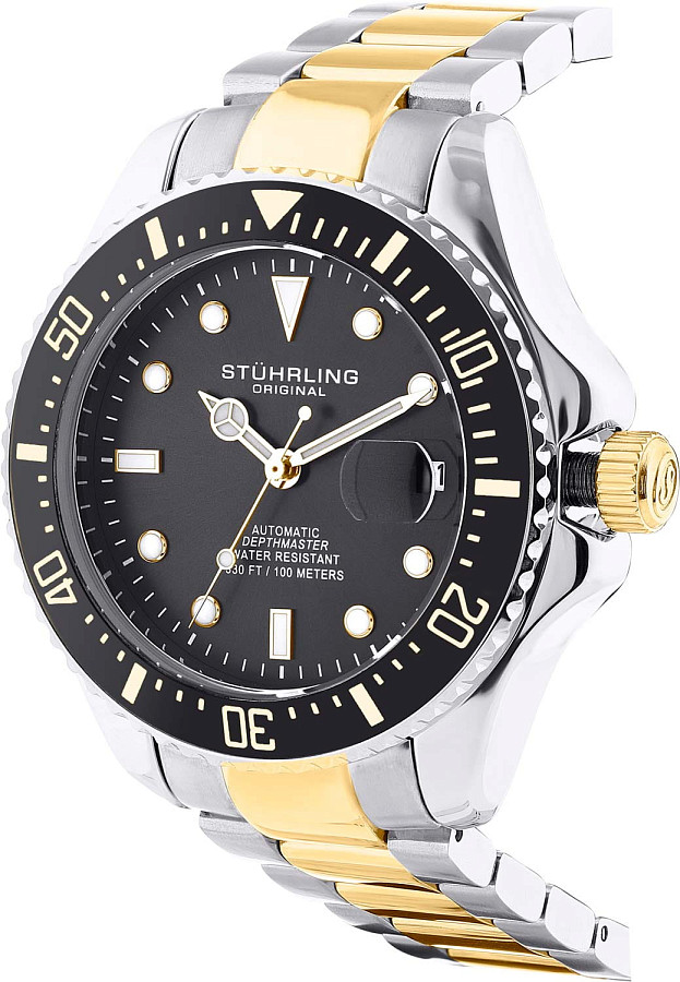 Часы Stuhrling Aquadiver 4048.4 — сталь металл, США