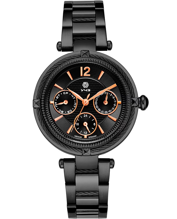 Часы УЧЗ Spectr 3039B-5 — женские, черный