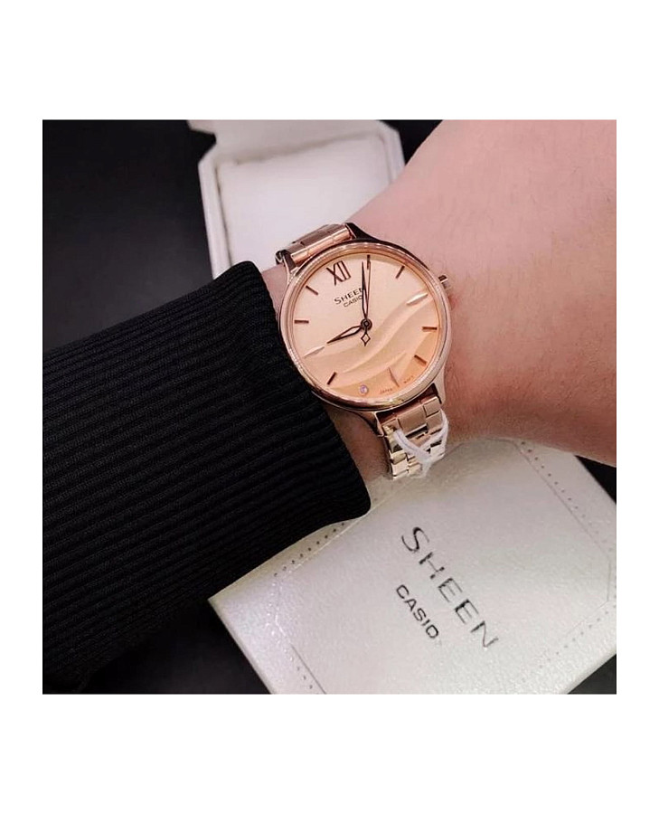Часы Casio Sheen SHE-4550PG-4A — металл сталь, Япония