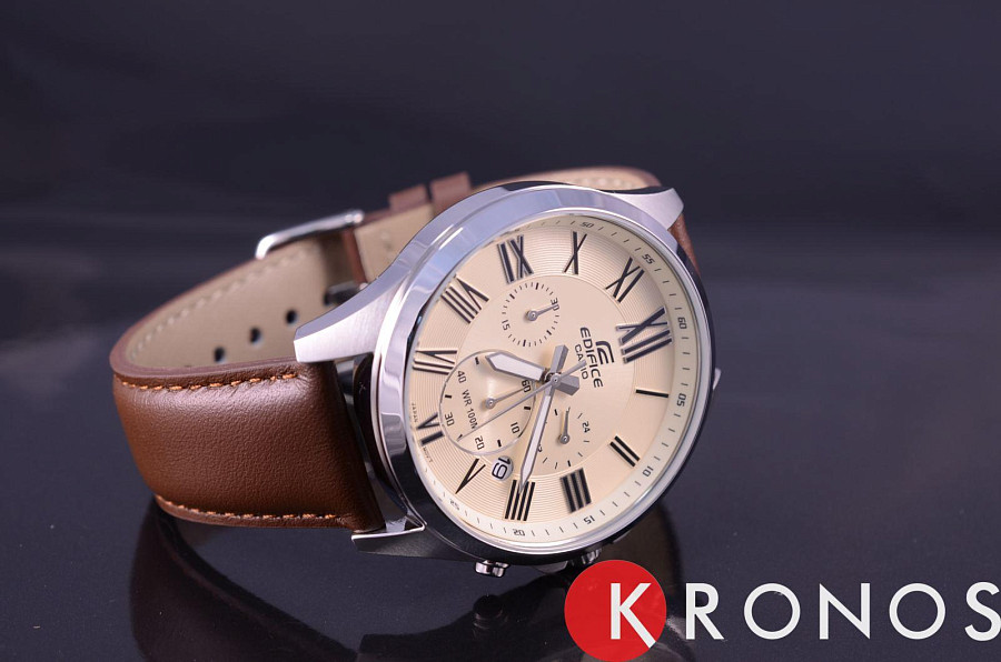 Часы Casio Edifice EFV-500L-7A — кварцевые, металл