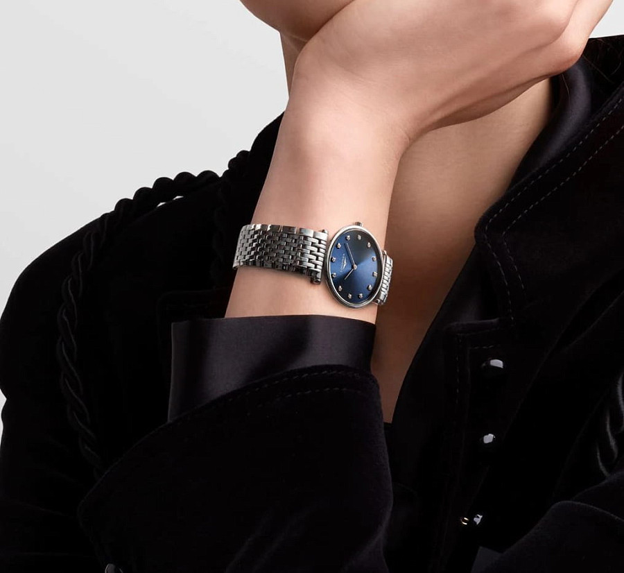 Часы Longines La Grande Classique L4.512.4.97.6 — синий, металл сталь