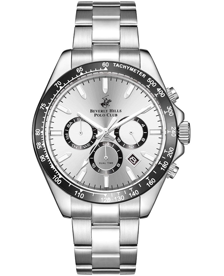 Часы Beverly Hills Polo Club BP3127X.331 — мужские, серебристый