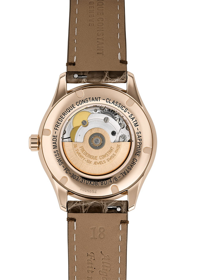 Часы Frederique Constant Ladies Automatic Double Heart Beat FC-310LGDHB3B4 — механические, сталь металл