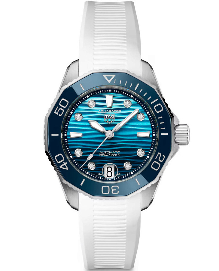 Часы TAG Heuer Aquaracer Professional 300 Date WBP231N.FT6234 — женские, голубой