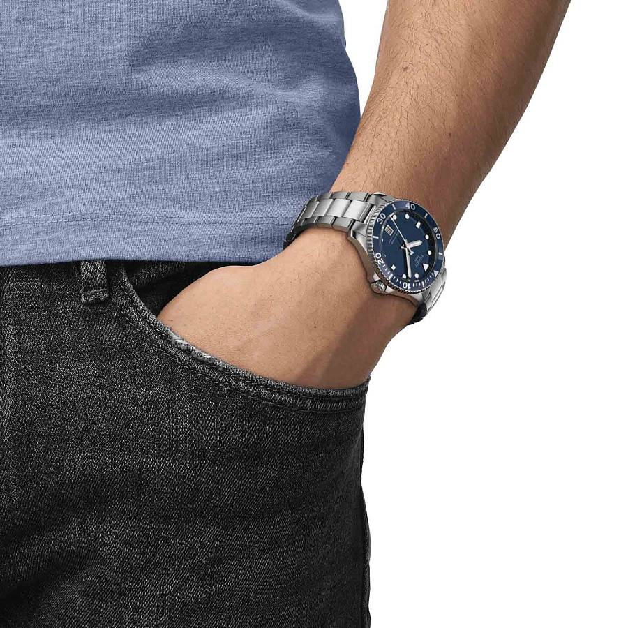 Часы Tissot Seastar 1000 T120.410.11.041.00 — кварцевые, металл сталь