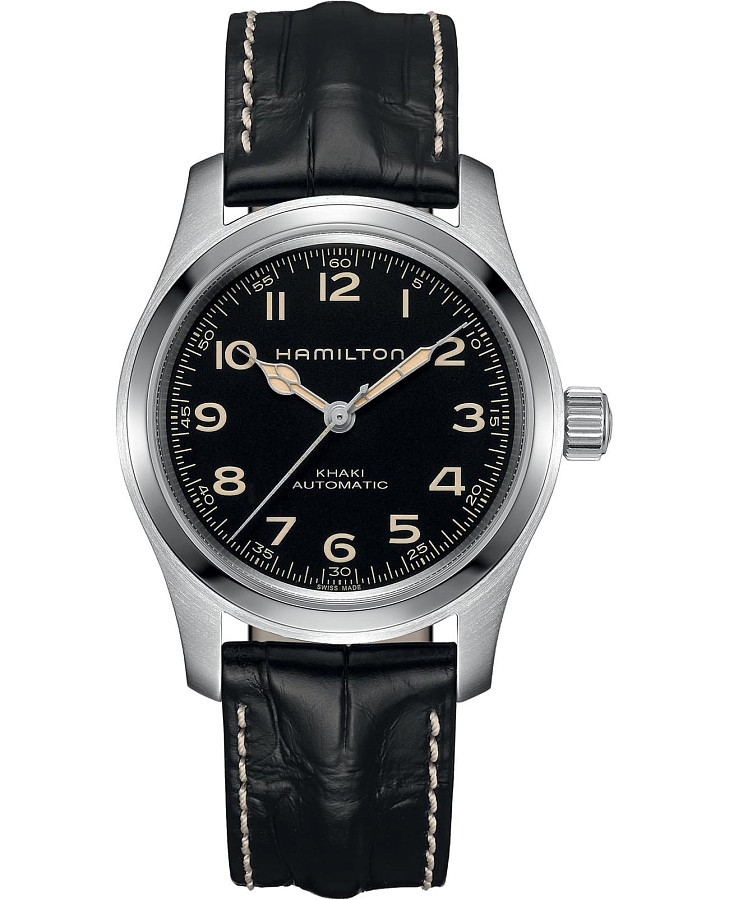 Часы Hamilton Khaki Field Murph Auto 42MM Bracelet Bundle H70605732 — мужские, черный