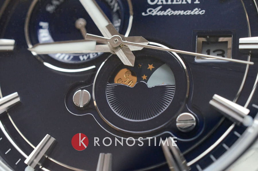 Часы Orient Stretto Sun & Moon RA-AK0315L — мужские, нержавеющая сталь