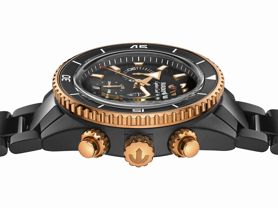 Часы Rado Captain Cook High-Tech Ceramic Automatic Chronograph R32190153 — сталь керамика металл, Швейцария