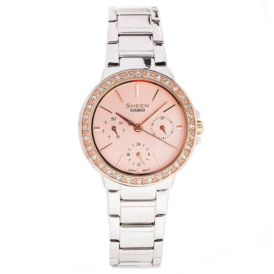 Часы Casio Sheen SHE-3069SG-4AUDF — женские, сталь с ip покрытием