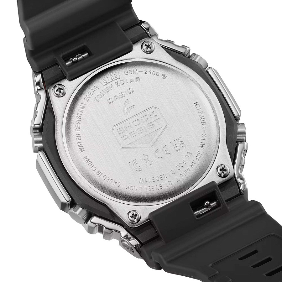 Часы Casio G-Shock GBM-2100A-1A3 — пластик, мужские
