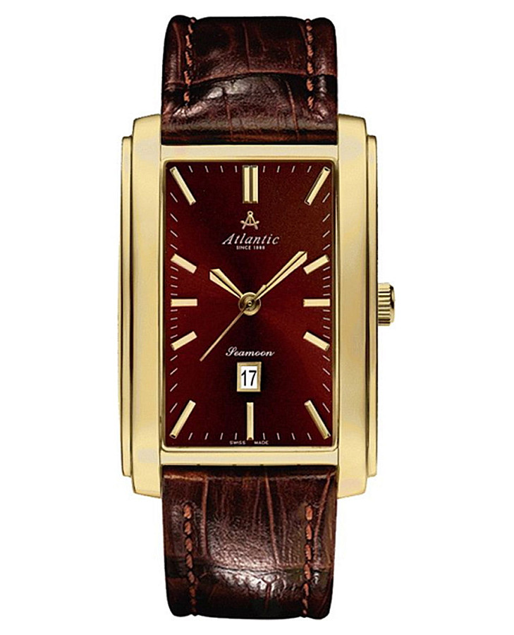 Часы Atlantic Seamoon 67340.45.81 — мужские, коричневый