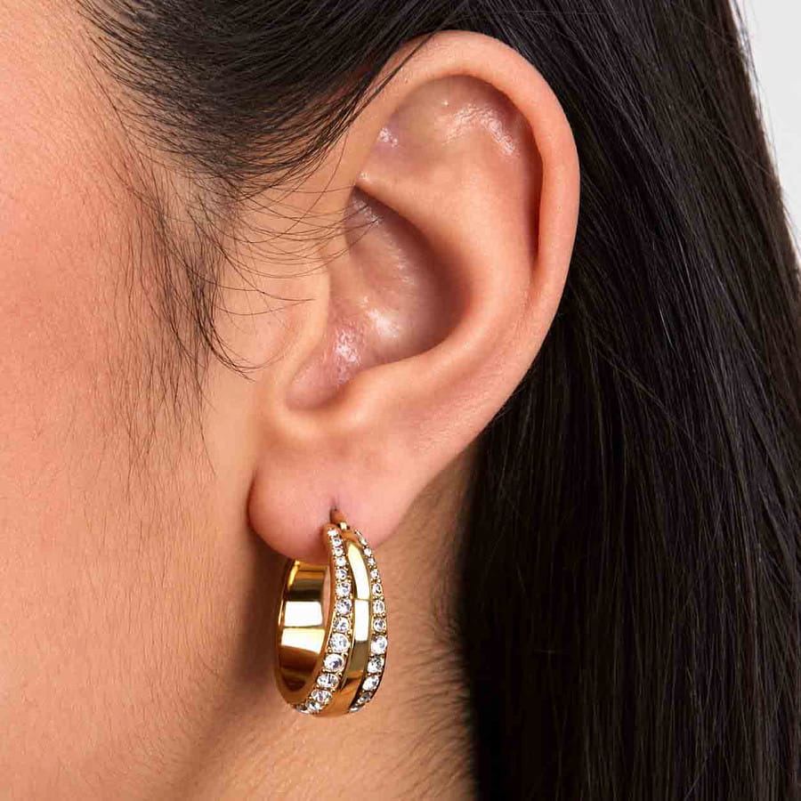 Часы Серьги Karl Lagerfeld Bond Pave KLBJY08 с кристаллами