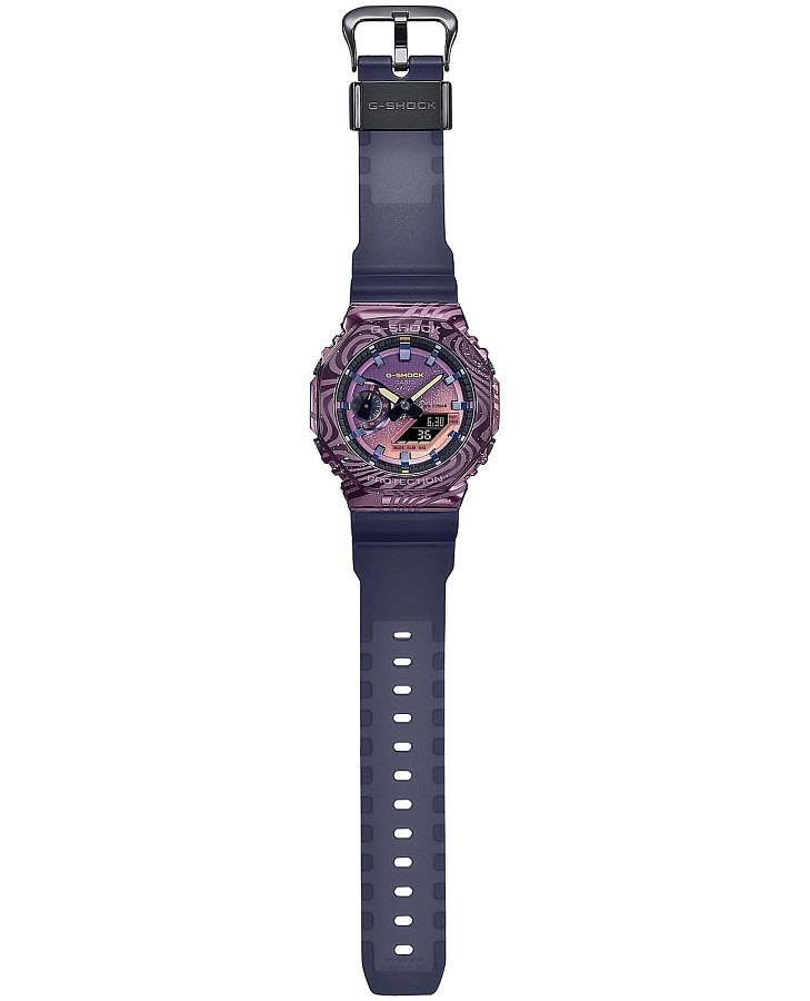 Часы Casio G-Shock GM-2100MWG-1ADR — электронные, металл сталь