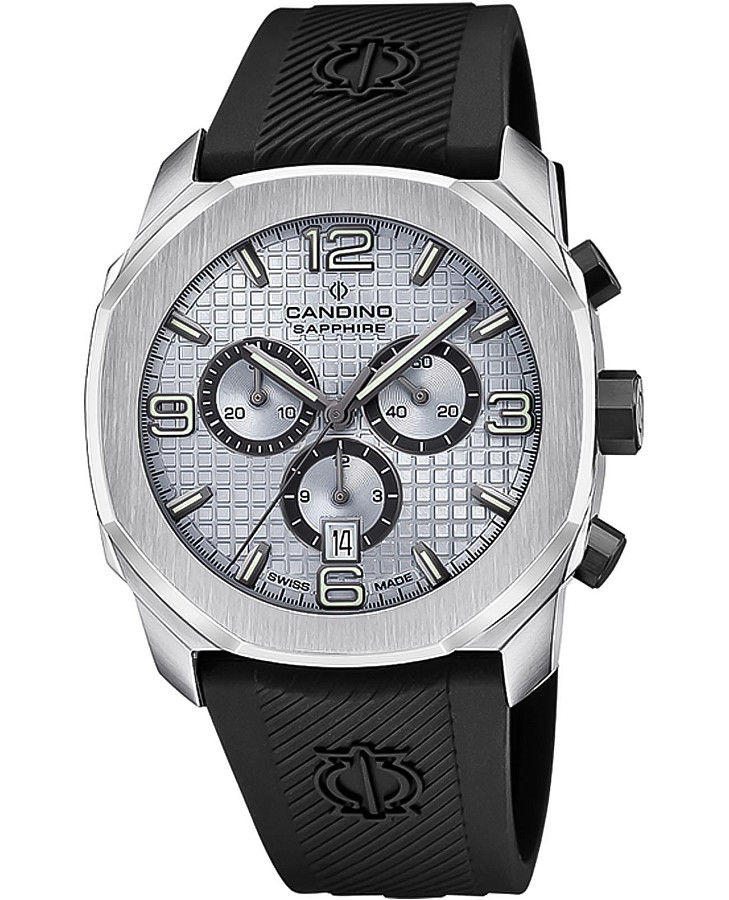 Часы Candino Gents Sport C4774/3 — мужские, серебристый
