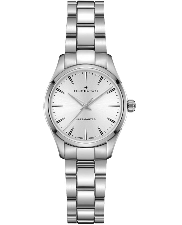 Часы Hamilton JJazzmaster Quartz 32 mm H32301181 — женские, серебристый