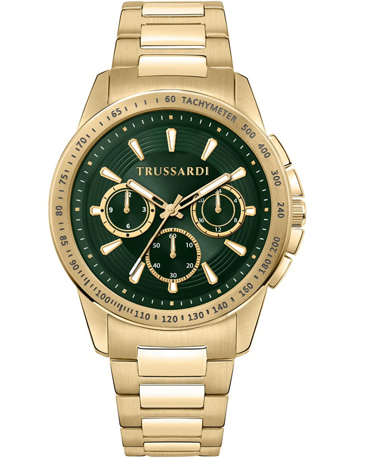 Часы Trussardi T-Hawk R2453153001 — мужские, зеленый