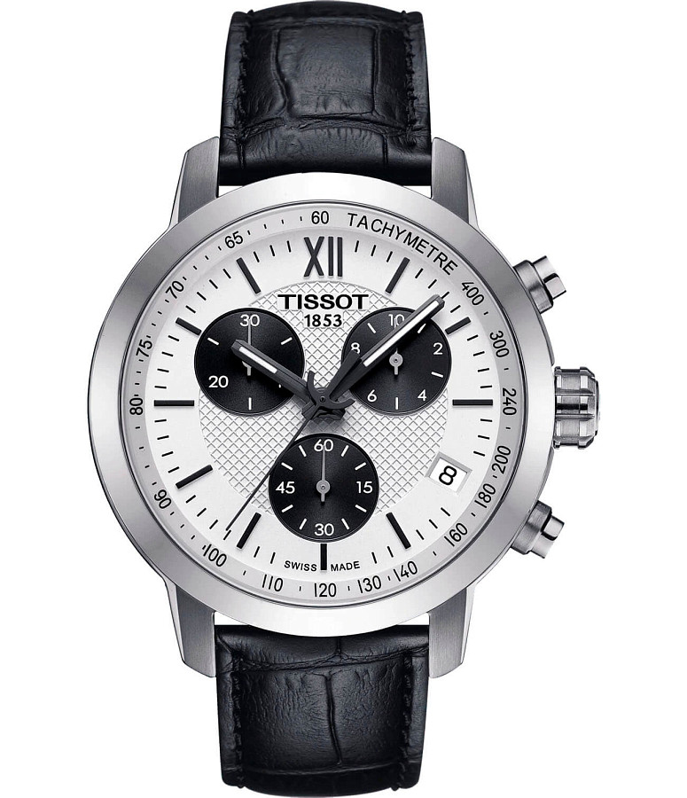Часы Tissot PRC 200 Fencing Chronograph T055.417.16.038.00 — мужские, белый