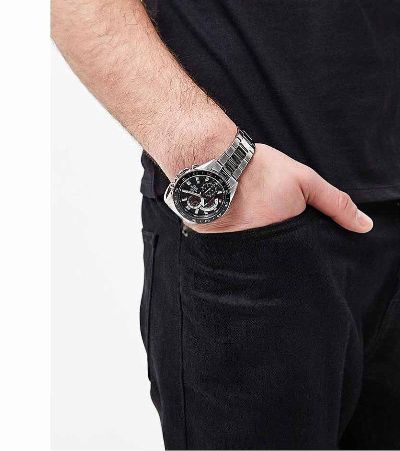 Часы Casio Edifice EFV-550D-1AVUDF (EFV-550D-1A) — кварцевые, сталь металл