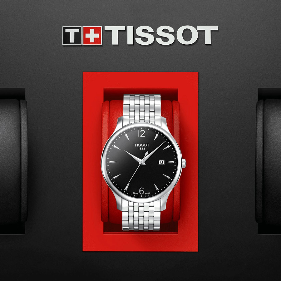 Часы Tissot Tradition T063.610.11.057.00 — сталь металл, Швейцария
