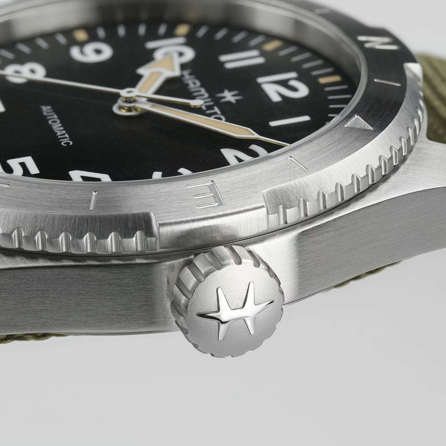 Часы Hamilton Khaki Field Expedition Auto H70315931 — мужские, зеленый